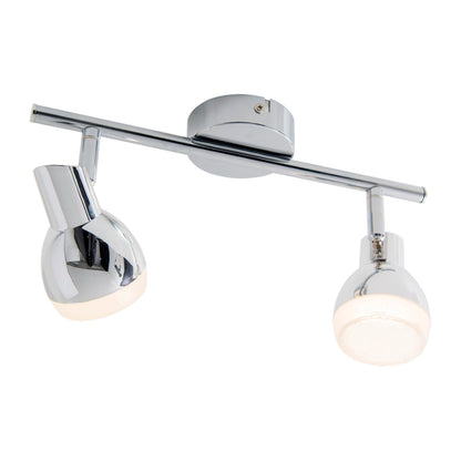 2er LED Wand-/Deckenschiene "CHROMEY" L:30cm