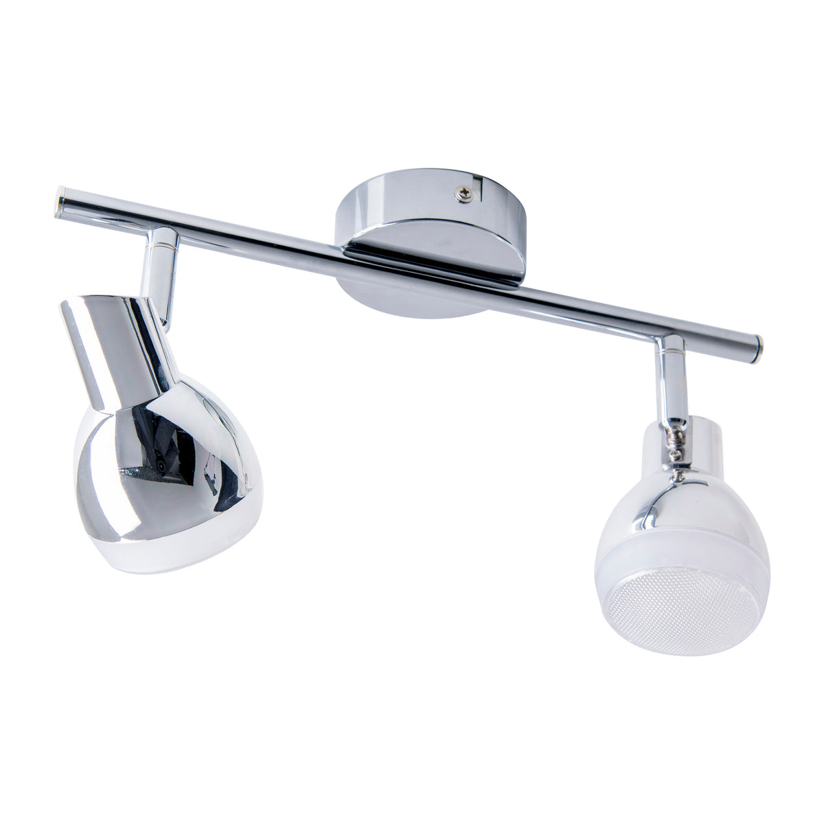 2er LED Wand-/Deckenschiene "CHROMEY" L:30cm