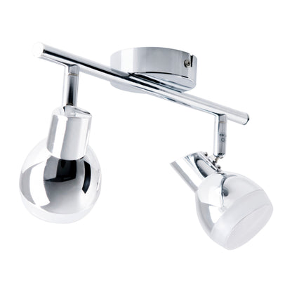 2er LED Wand-/Deckenschiene "CHROMEY" L:30cm