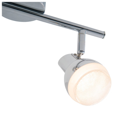 2er LED Wand-/Deckenschiene "CHROMEY" L:30cm