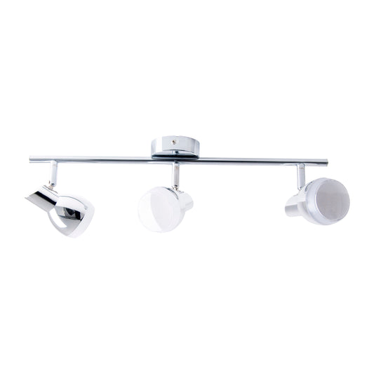 3er LED Wand-/Deckenschiene "CHROMEY" L:48cm