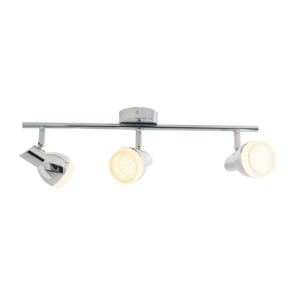3er LED Wand-/Deckenschiene "CHROMEY" L:48cm