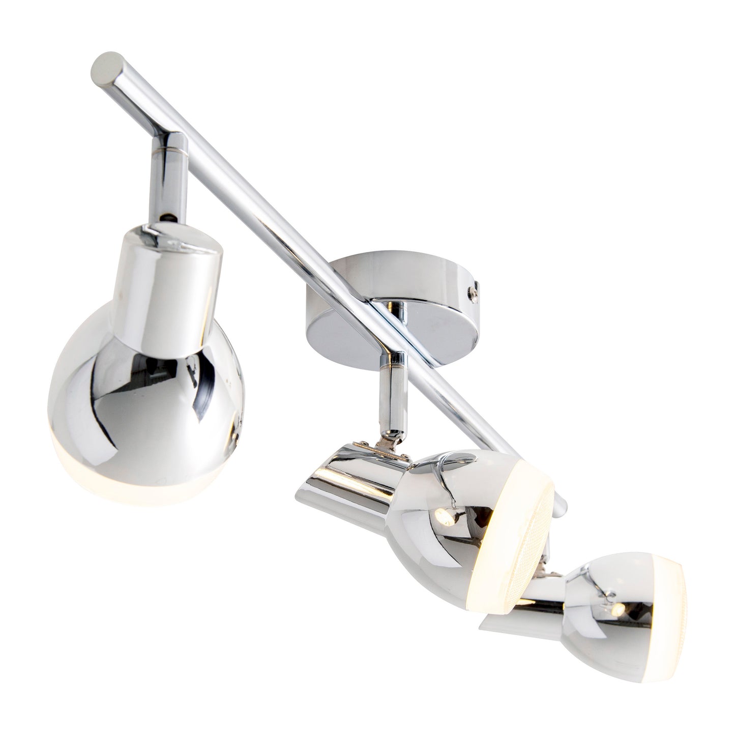3er LED Wand-/Deckenschiene "CHROMEY" L:48cm