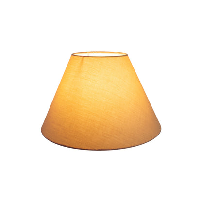 Lampenschirm für Tischleuchten "ARAS", Leuchtenschirm im Classic Style, aus Textilmaterial in braun, 25 cm hoch, Ø 30 cm, für E14 -Fassung