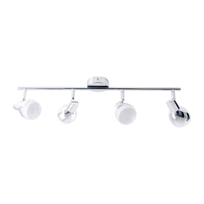 4er LED Wand-/Deckenschiene "CHROMEY"