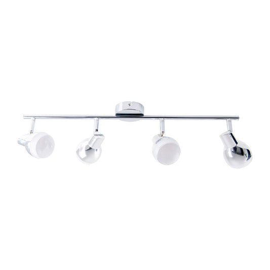 4er LED Wand-/Deckenschiene "CHROMEY"
