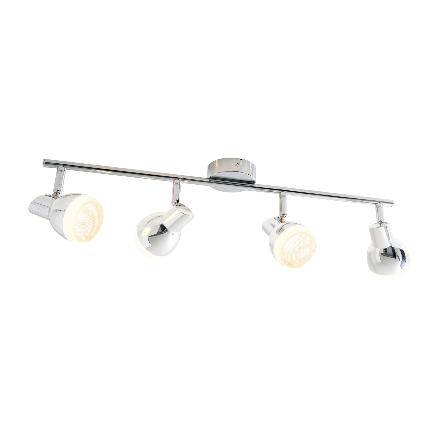 4er LED Wand-/Deckenschiene "CHROMEY"
