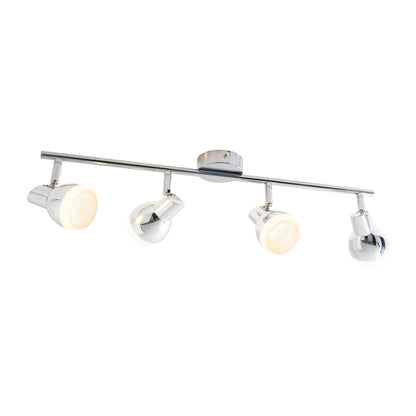 4er LED Wand-/Deckenschiene "CHROMEY"