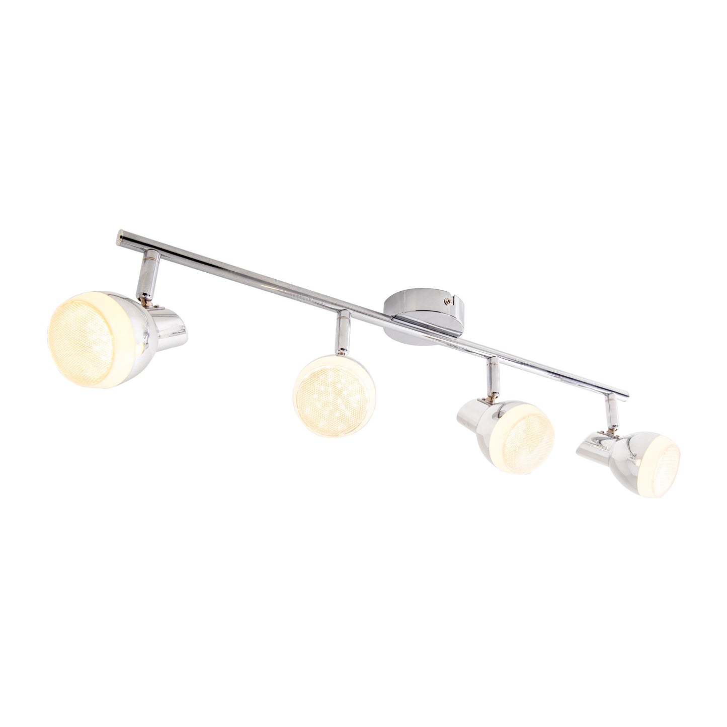 4er LED Wand-/Deckenschiene "CHROMEY"