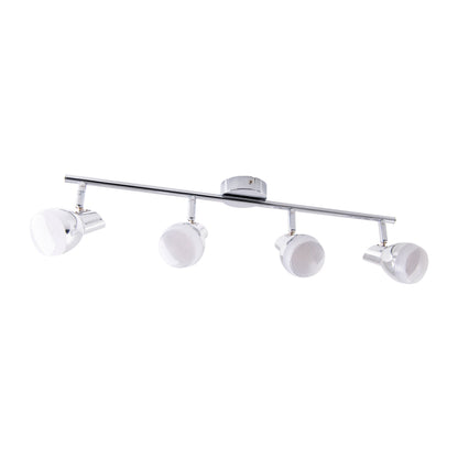 4er LED Wand-/Deckenschiene "CHROMEY"