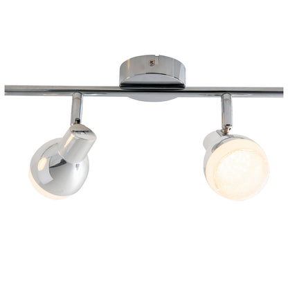 4er LED Wand-/Deckenschiene "CHROMEY"