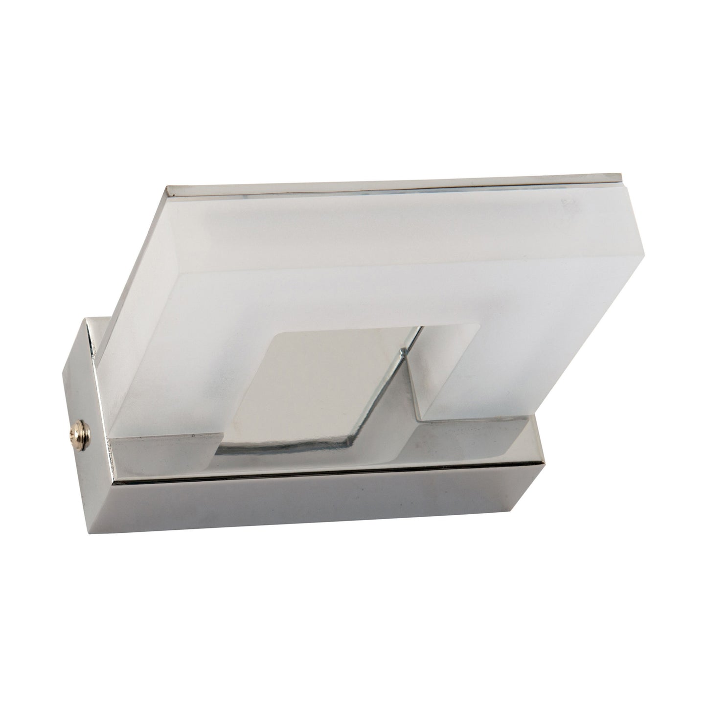 Wandleuchten - LED Wandleuchte "VARETA", Wandlampe im Modern Style, ausMetall und Kunststoff in chrome, 10,5 cm hoch, Maße 11 x 4,5 cm, inkl. LED