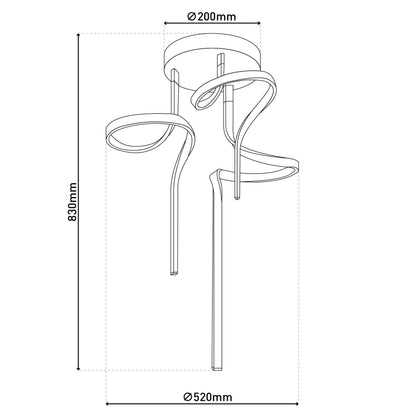 LED Deckenleuchte "LOOP LINE"