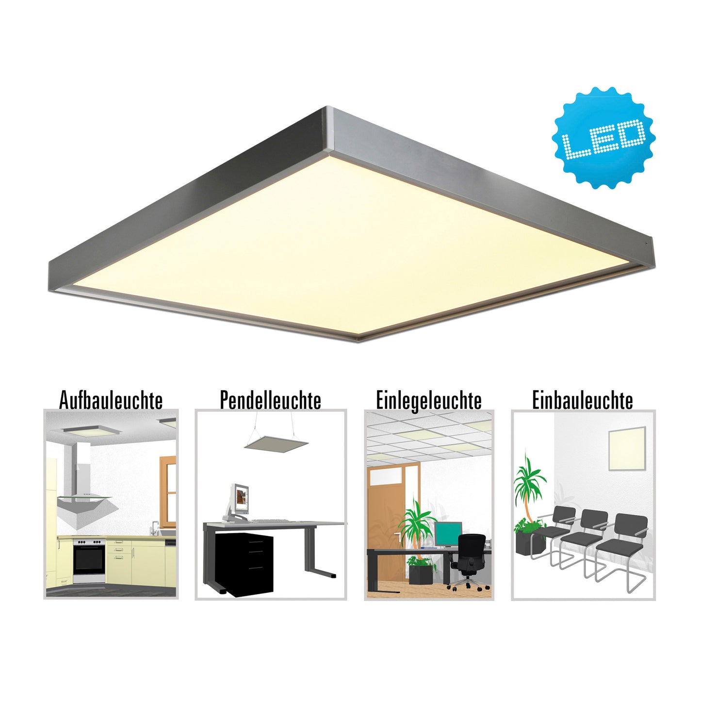 LED Panel zum Ein-/Aufbau "DIVERSITY"