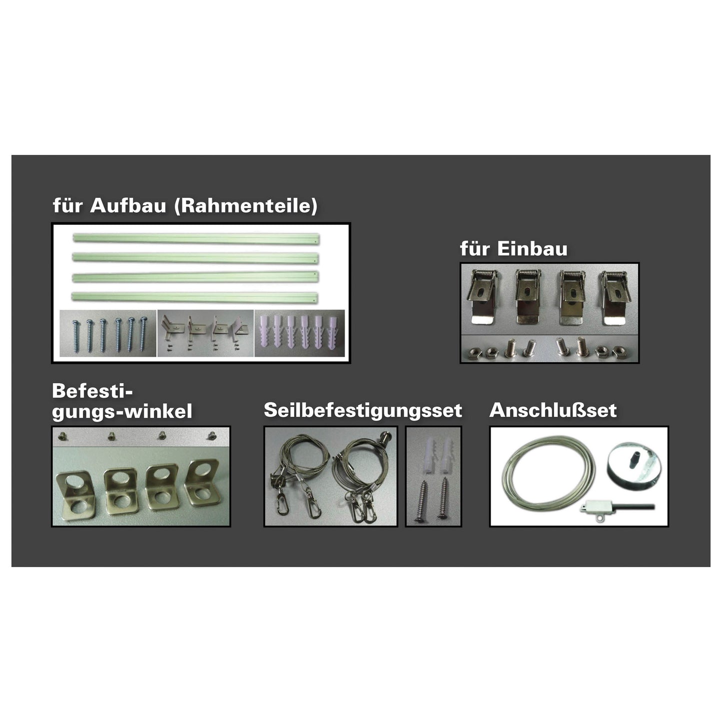 LED Panel zum Ein-/Aufbau "DIVERSITY"