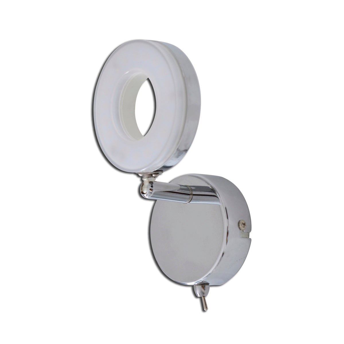 1er LED Wand-/ Deckenspot H: 15cm chrom