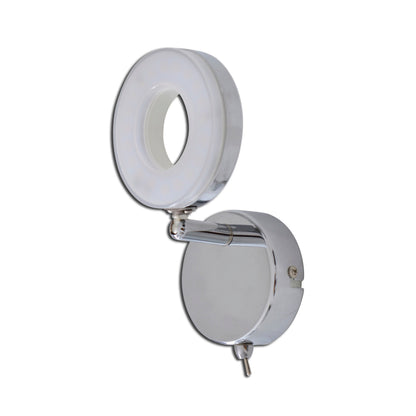 1er LED Wand-/ Deckenspot H: 15cm chrom