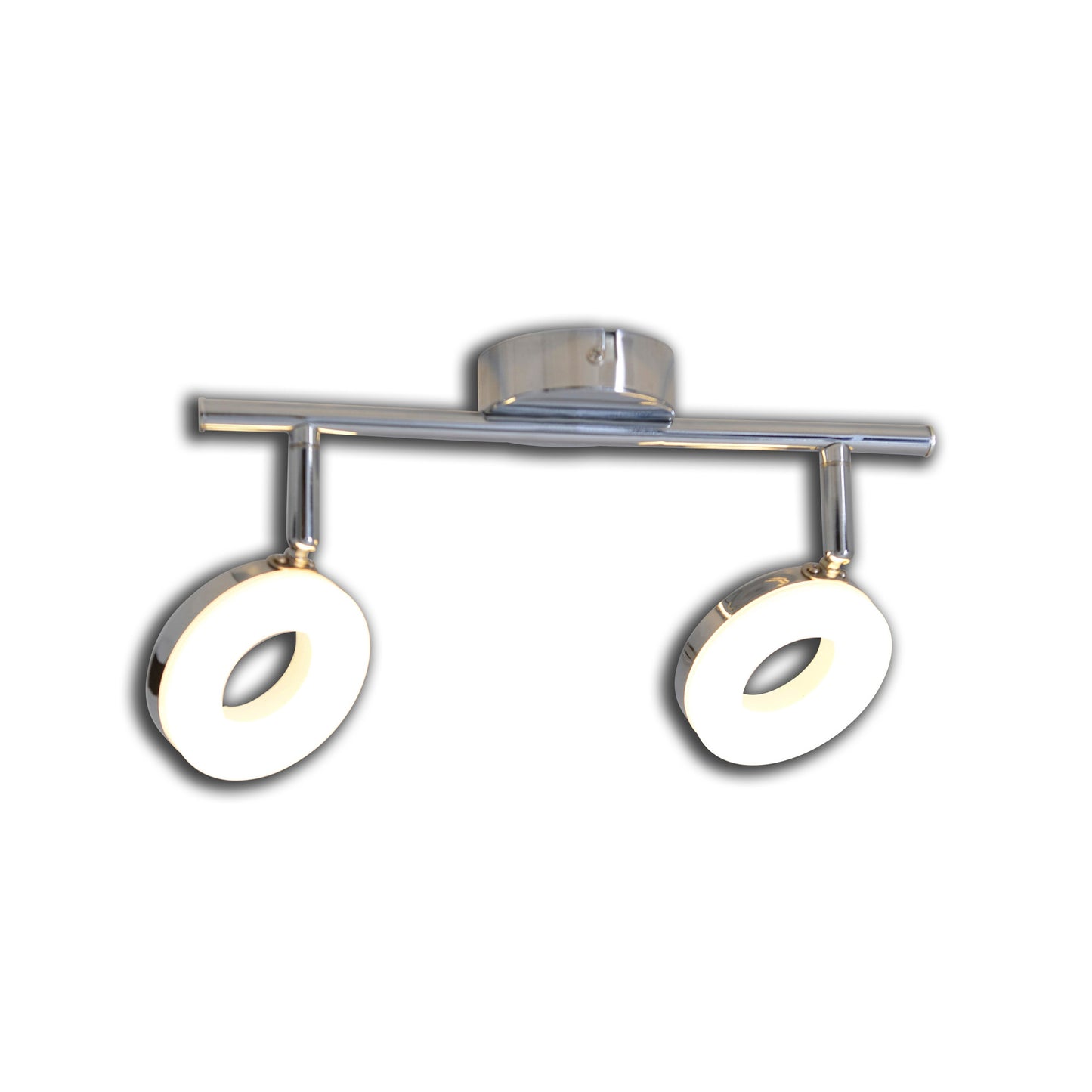 2er LED Wand-/Deckenspot L: 30cm chrom