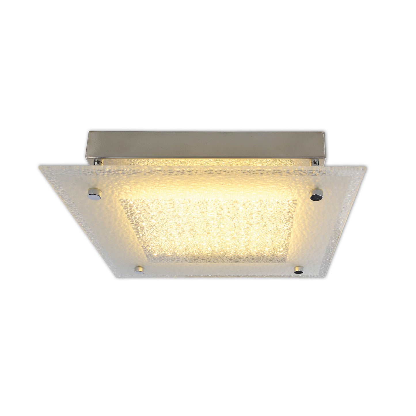 LED Deckenleuchte "LEEDS" L/B: 25cm inkl. Kristalloptik