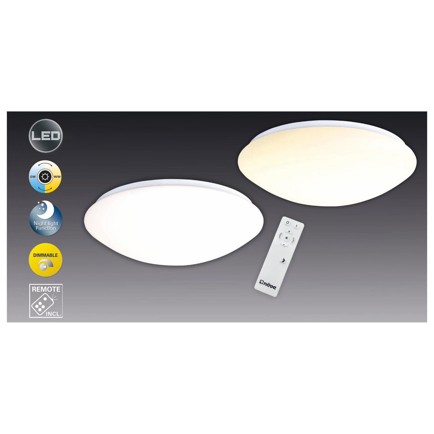 LED Deckenleuchte "BERN" d:35cm