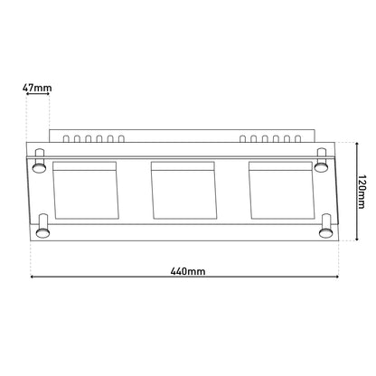 LED Deckenleuchte "EDINGBURGH"