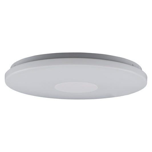 Deckenleuchten - LED Deckenleuchte "PERTH", Deckenlampe im Functional Style, aus Metall und Kunststoff in weiß, 6 cm hoch, Ø 60 cm, inkl. LED  dimmbar  CCT-Wechsler  RGB-Farbwechsler  Nachtlichtfunktion  Fernbedienung
