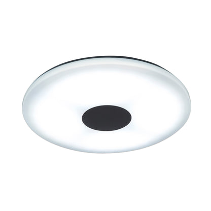 Deckenleuchten - LED Deckenleuchte "PERTH", Deckenlampe im Functional Style, aus Metall und Kunststoff in weiß, 6 cm hoch, Ø 60 cm, inkl. LED  dimmbar  CCT-Wechsler  RGB-Farbwechsler  Nachtlichtfunktion  Fernbedienung