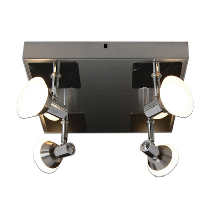 4er LED-Deckenleuchte "JERICHO" d:28cm