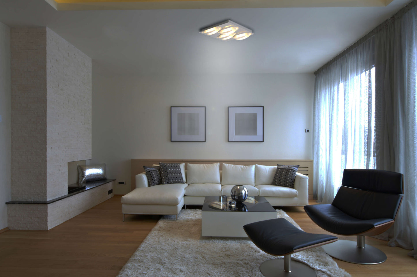 LED Deckenleuchte "CHUR" L/B: 30cm