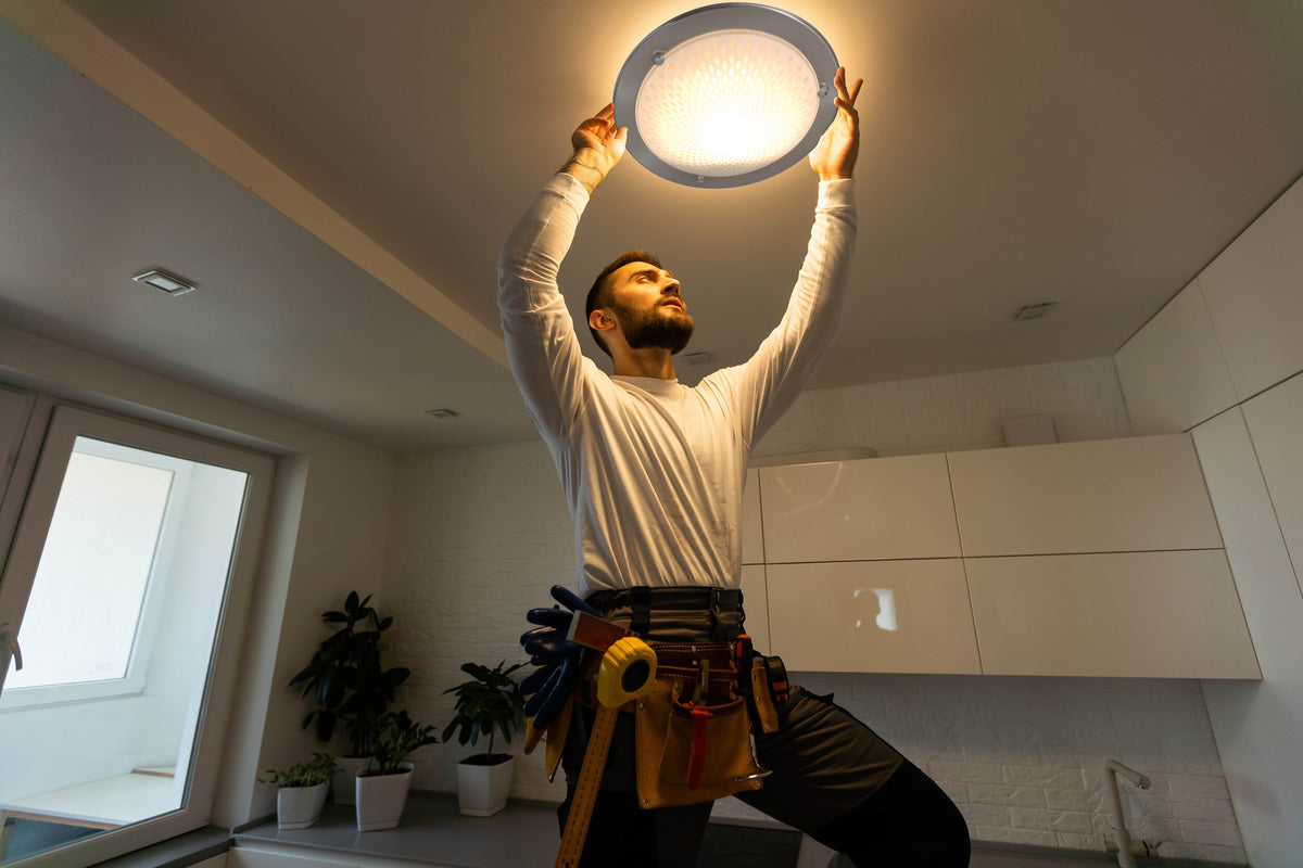 LED-Glasdeckenleuchte d:30cm