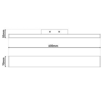 LED Wandleuchte "DUBAI" L:60cm