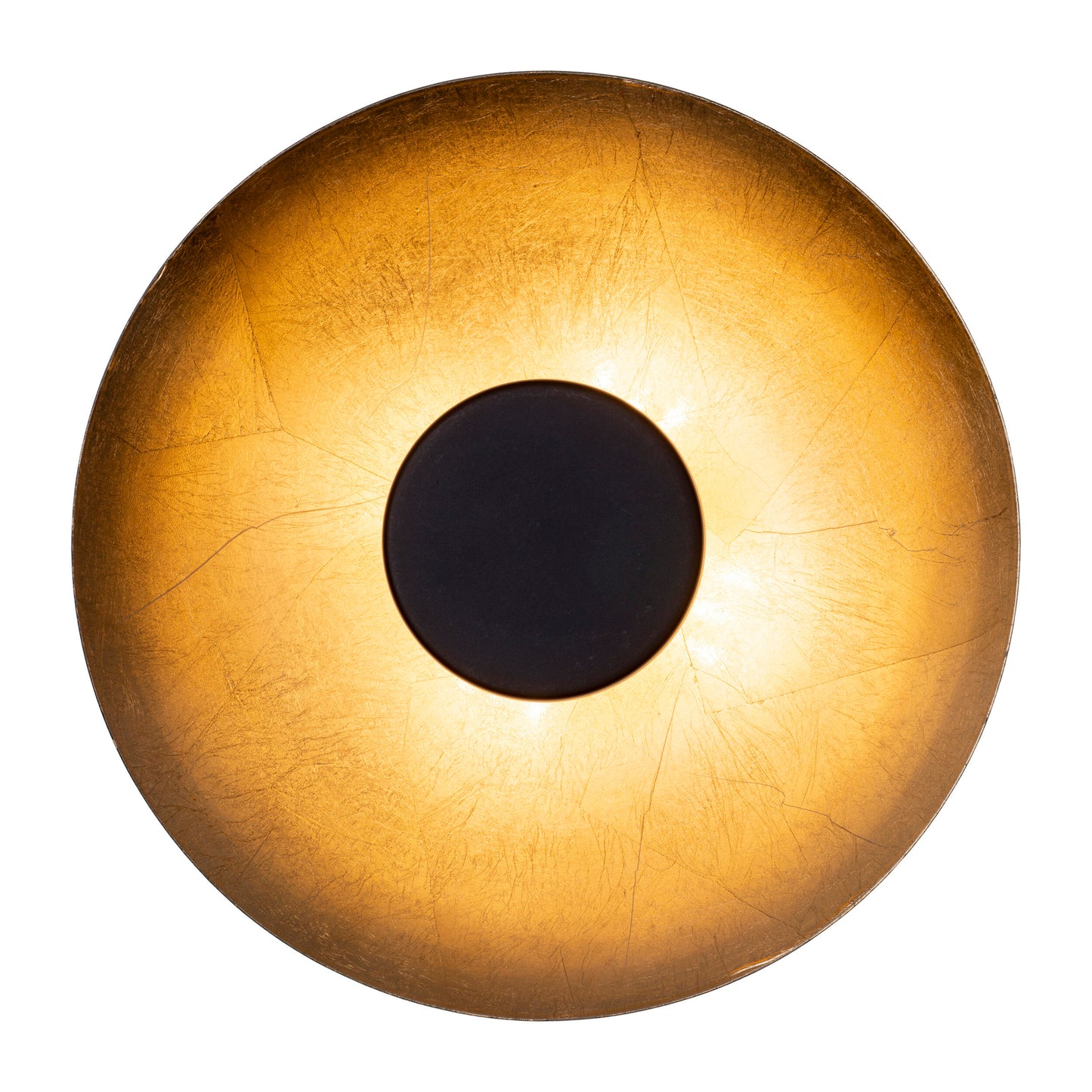 LED Deckenleuchte "FIRENZE" Ø: 30cm schwarz/gold