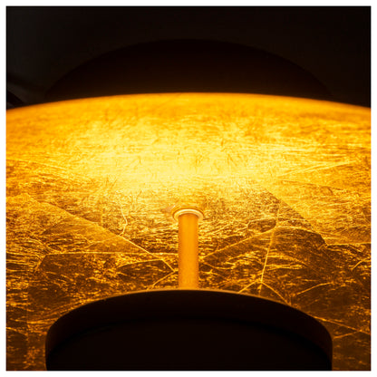 LED Deckenleuchte "FIRENZE" Ø: 30cm schwarz/gold