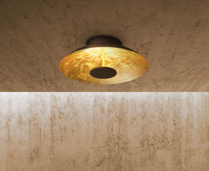 LED Deckenleuchte "FIRENZE" Ø: 40cm schwarz/gold