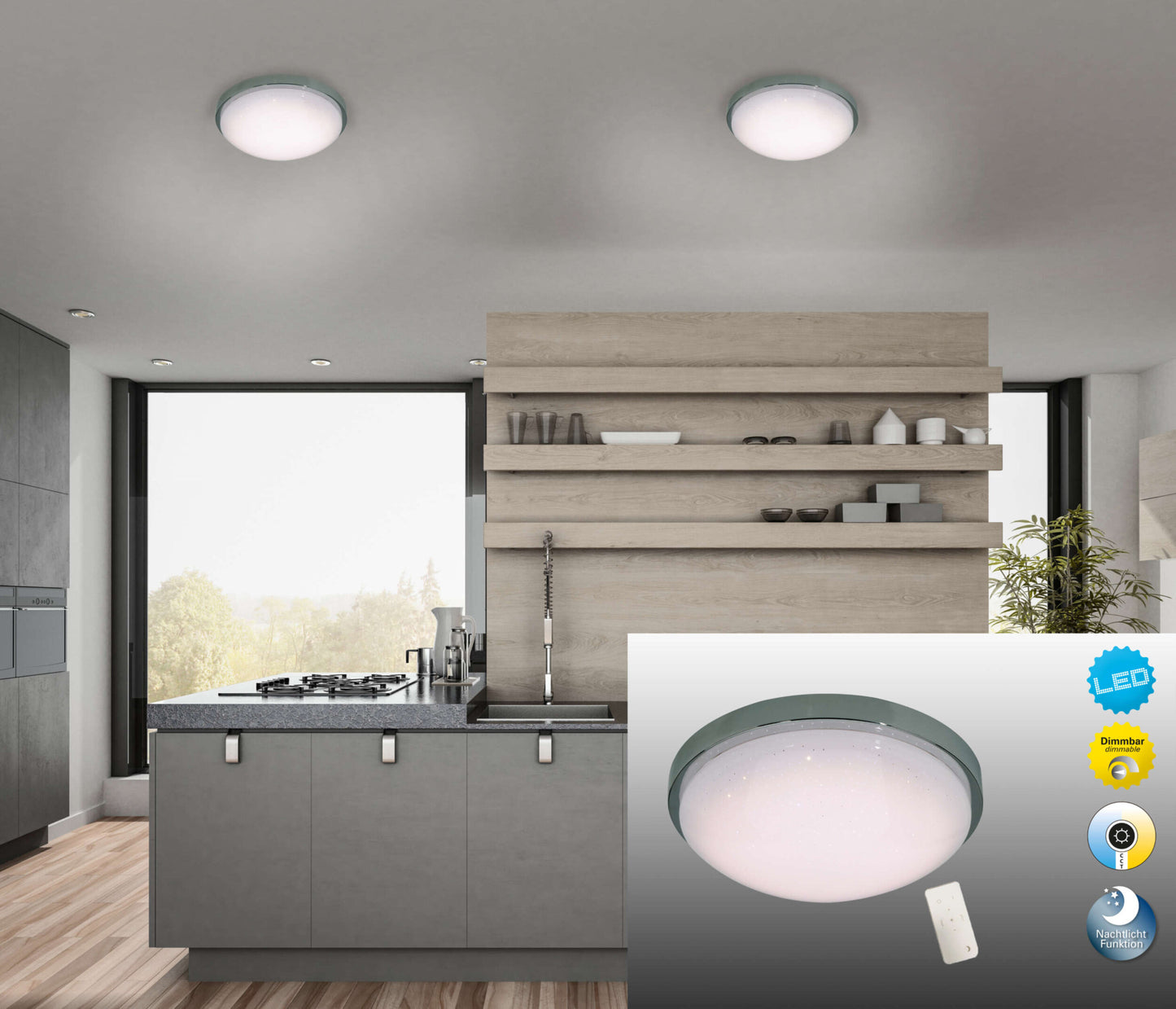 LED Wand u. Deckenleuchte "CATANIA"