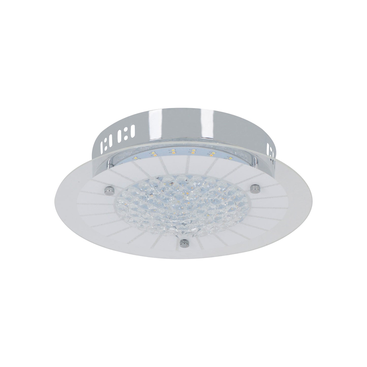 LED Deckenleuchte "CHUR" mit Kristalleffekt