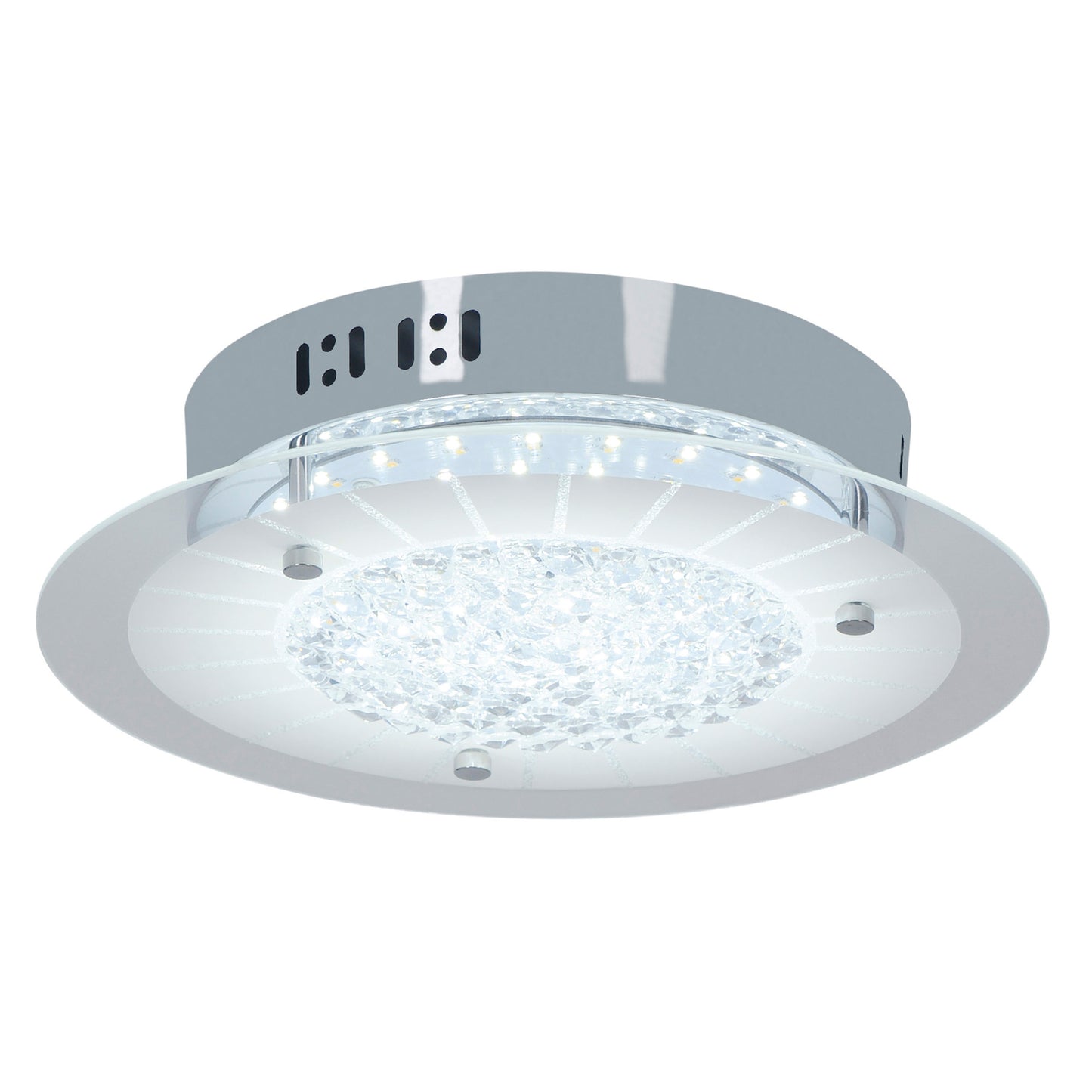 LED Deckenleuchte "CHUR" mit Kristalleffekt