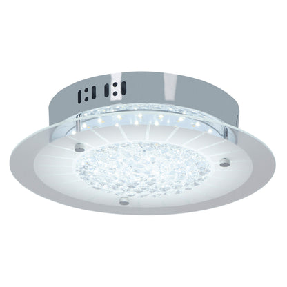 LED Deckenleuchte "CHUR" mit Kristalleffekt