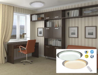 LED / CCT Deckenleuchte "AUCKLAND" Ø: 42cm