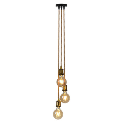 3er Metallbaldachin "ONTARIO" H: 85cm inkl. Hanfseil