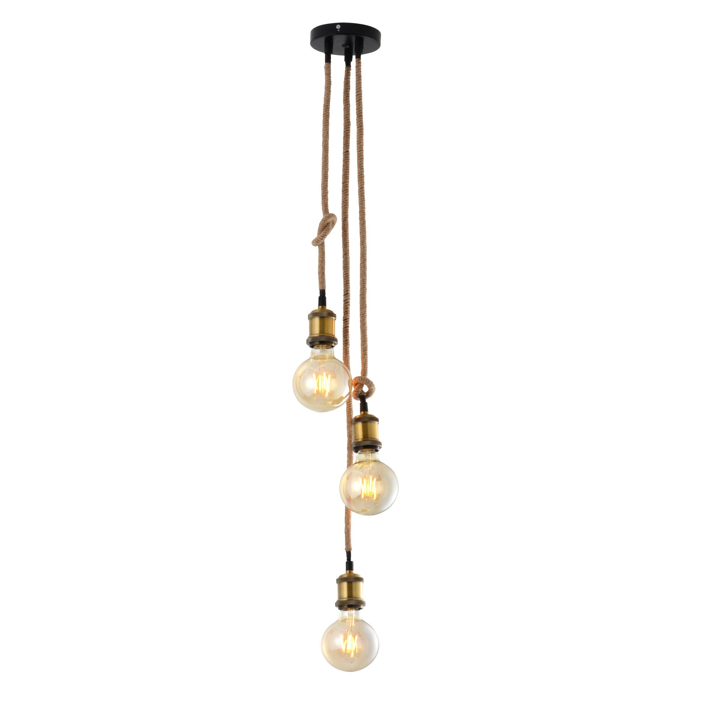 3er Metallbaldachin "ONTARIO" H: 85cm inkl. Hanfseil