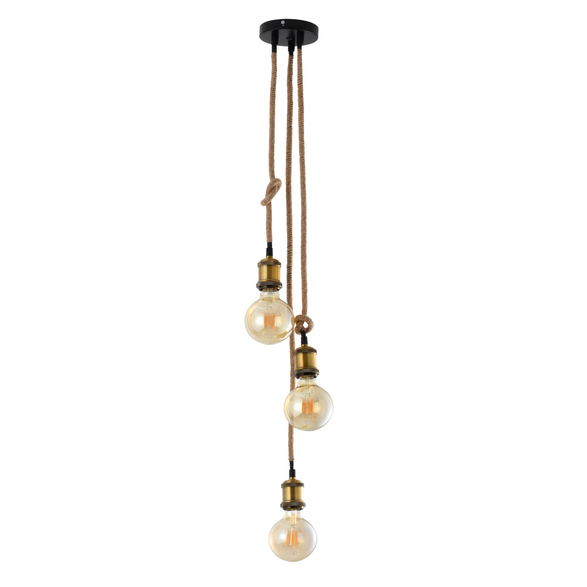 3er Metallbaldachin "ONTARIO" H: 85cm inkl. Hanfseil