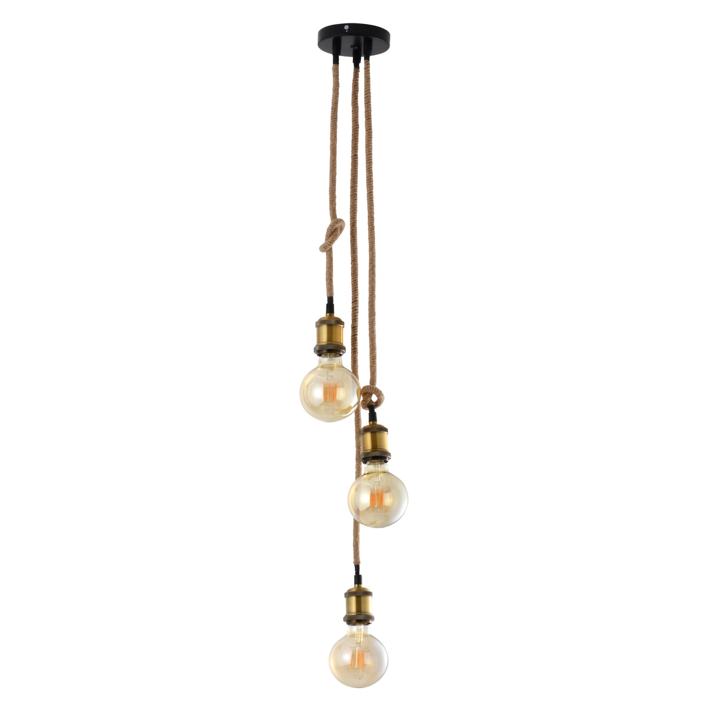 3er Metallbaldachin "ONTARIO" H: 85cm inkl. Hanfseil