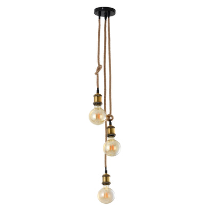 3er Metallbaldachin "ONTARIO" H: 85cm inkl. Hanfseil