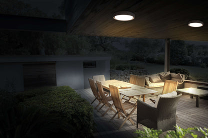 LED Außendeckenleuchte IP54 "MIO" d:27cm