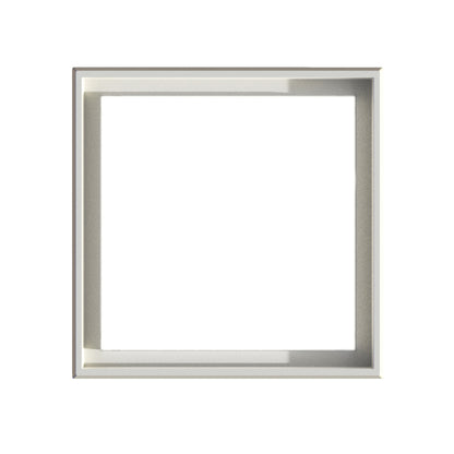 LED Außendeckenleuchte IP54 "MIO" s:27cm, Deckenlampe für den Außenbereich im Modern Style, aus Metall und Kunststoff in weiß, 27 x 27 x 5,3 cm, mit LED Platine