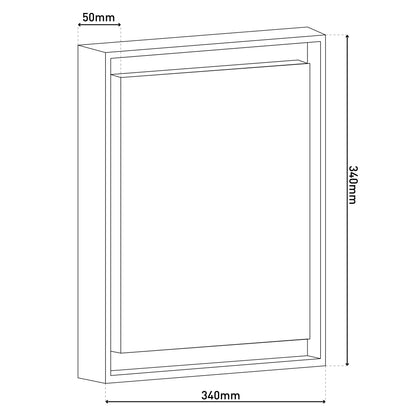 LED Außendeckenleuchte IP54 "MIO" s:34cm
