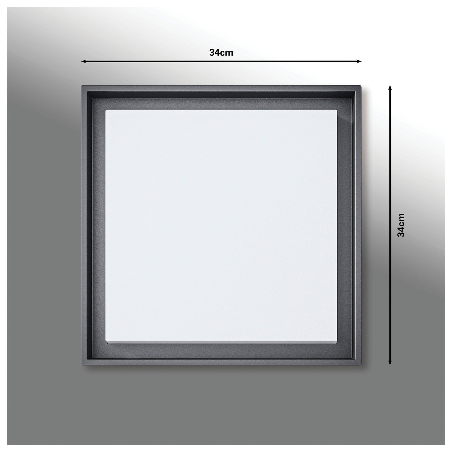 LED Außendeckenleuchte IP54 "MIO" s:34cm