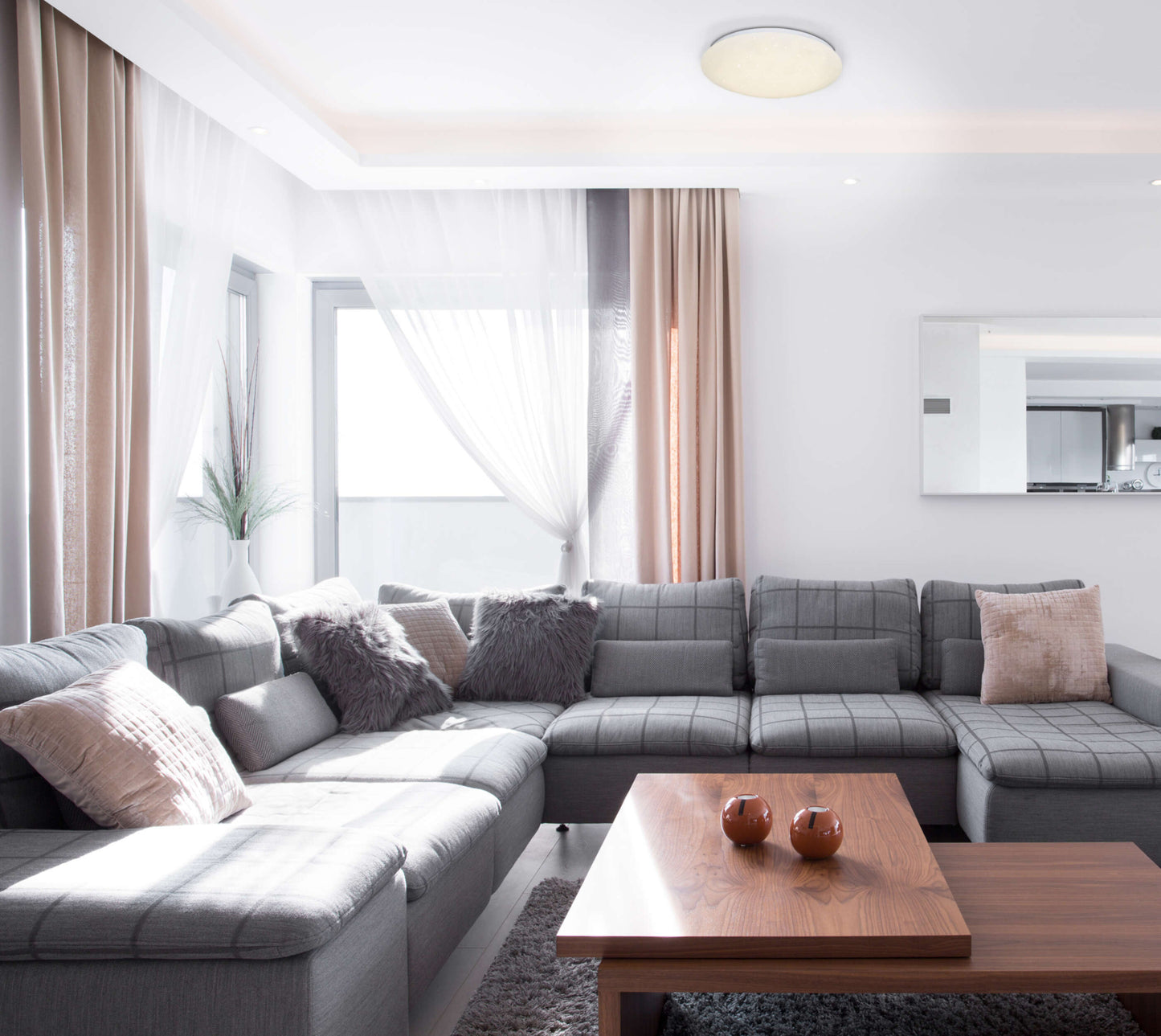 LED Deckenleuchte "COMO" Ø: 26cm weiß