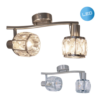 2er-LED-Spot "JOSEFA" E14 Filament